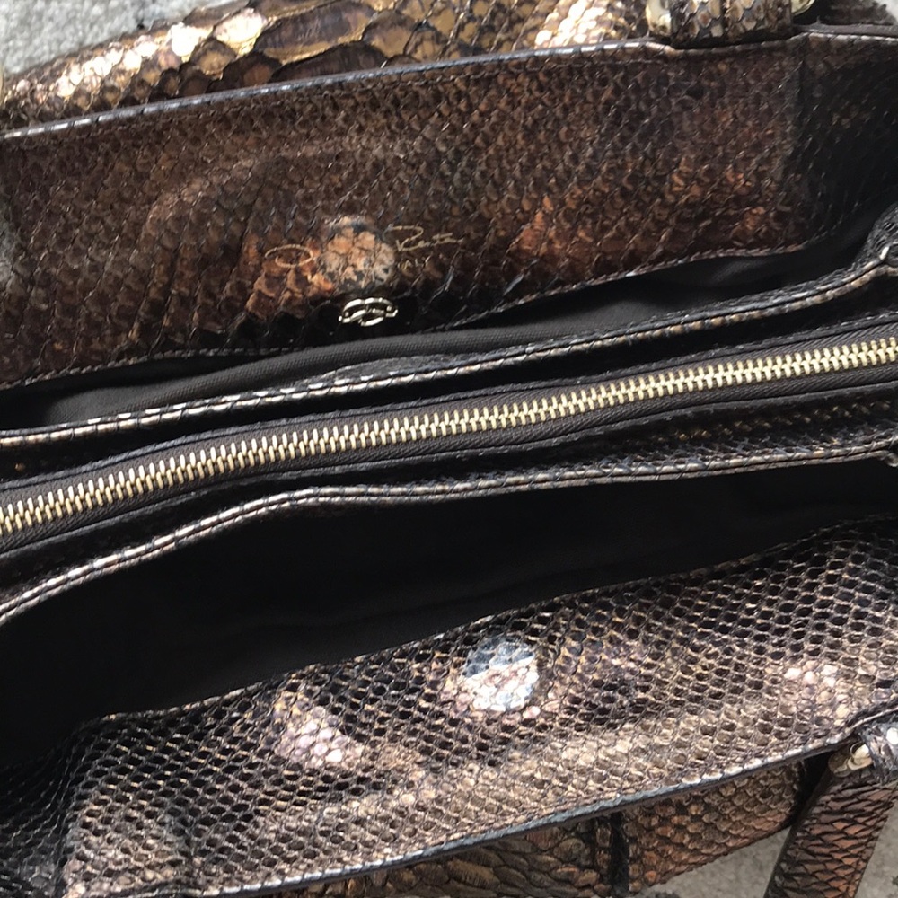Real metallic python Handbag - Picture 3 of 7